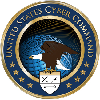 Logo of the United States Cyber Command.