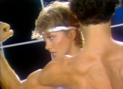 video still from Olivia Newton John's "Physical."