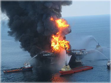 The BP oil spill was the worst disaster in the Gulf Of Mexico since Katrina and the world's worst oil spill since the Exxon Valdez incident. Photo: Gather.com
