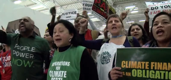 Democracy Now! broadcasts live from inside COP 21, the U.N. Climate Change Conference, and from outside in the streets and activist centers in Paris, France. We are honored to offer this broadcast as part of our affiliation with the Pacifica Network.