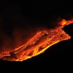Mt. Etna in Sicily, erupting on Jan. 12, 2011. Photo by gnuckx/Creative Commons/Wikimedia