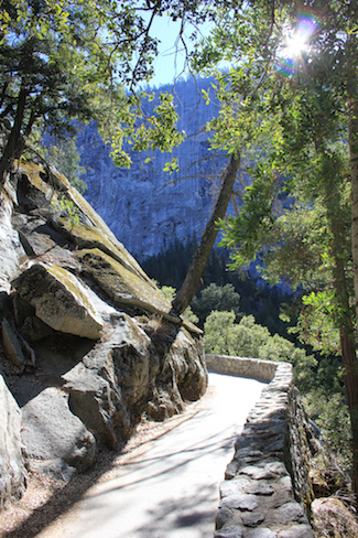 Trail to Vernal Falls, Yosemite; photo by Amanda Painter. 