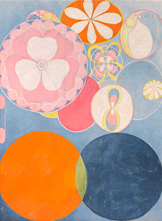 No. 2 from Group IV of "the ten biggest ones"; tempera on paper over canvas by Hilma af Klint (1862-1944).
