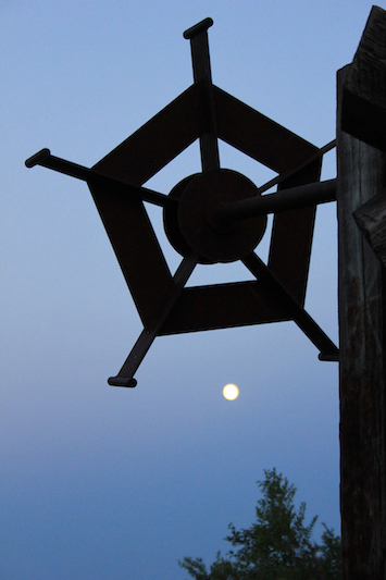 Capricornian, chart-like public art and a 2015 Full Moon. Photo by Amanda Painter
